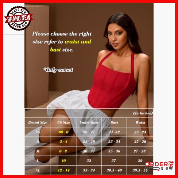 Mesh Corset Crop Top, Halter Bustier with Boning, Ruched Asymmetrical Hem - Picture 6 of 7